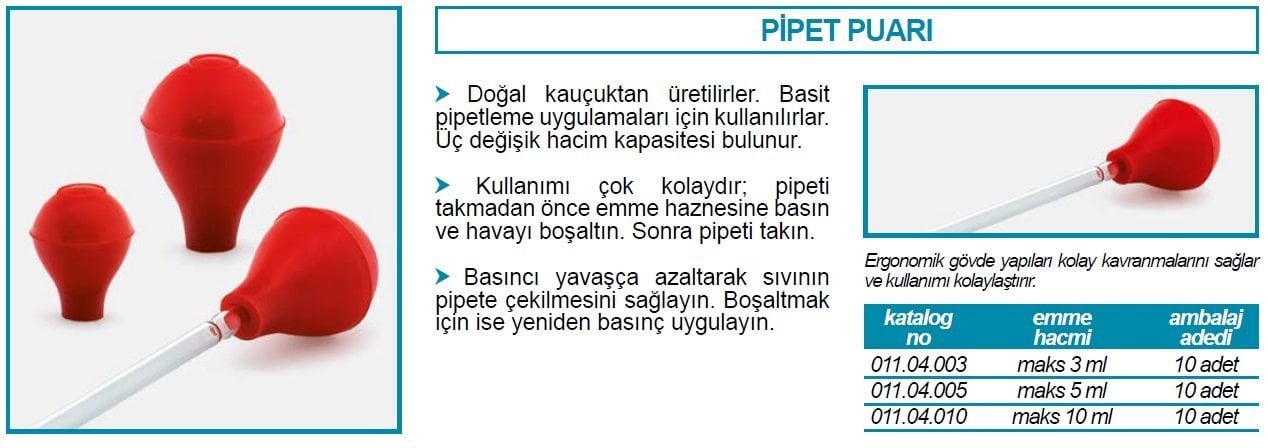 İSOLAB 011.04.003 puar - pipet